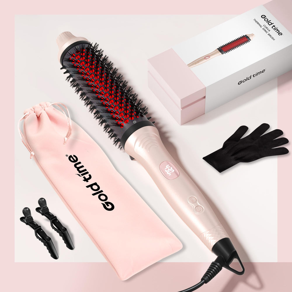 GOLD TIME anti-tangle bristles minimize snags during brushing.
