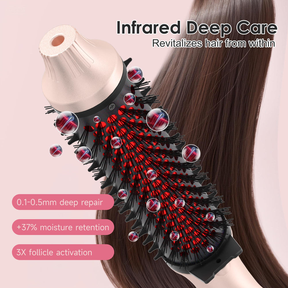 GOLD TIME ionic infrared technology helps reduce frizz for shiny hair.
