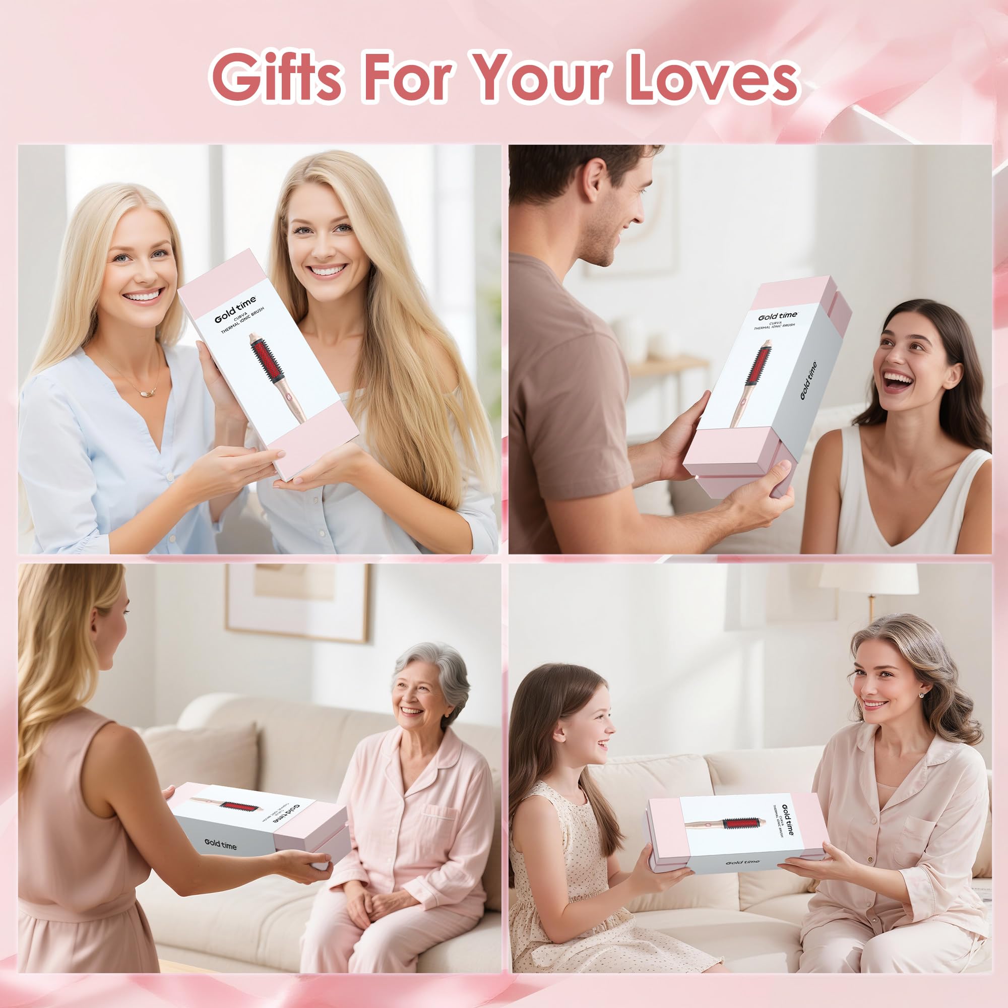GOLD TIME pink gift box packaging ready for gifting.