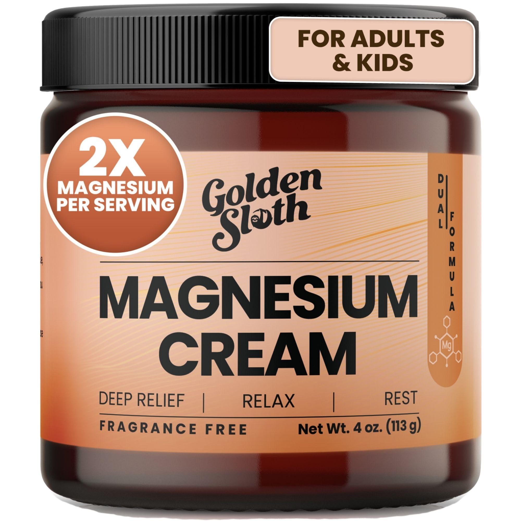 Golden Sloth Crema de magnesio para dormir profundo y relajación nocturna