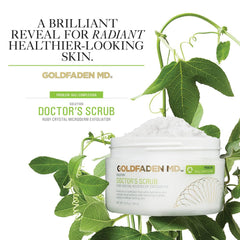 GOLDFADEN MD Doctors Scrub ruby crystals exfoliation on skin