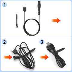 GOLDFOX MG5910 charger cable powering a hybrid trimmer