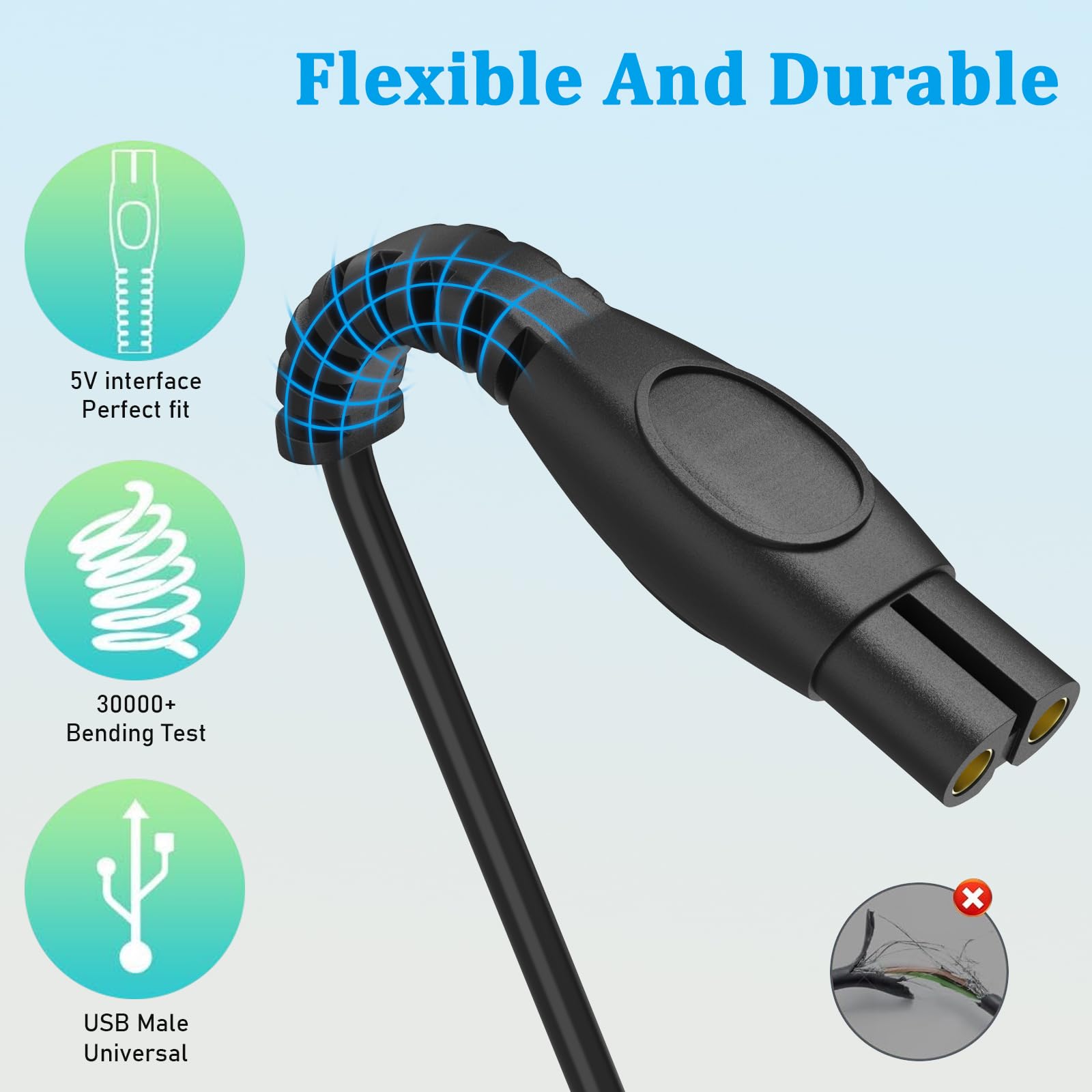 GOLDFOX MG9510 charger cable for reliable daily charging