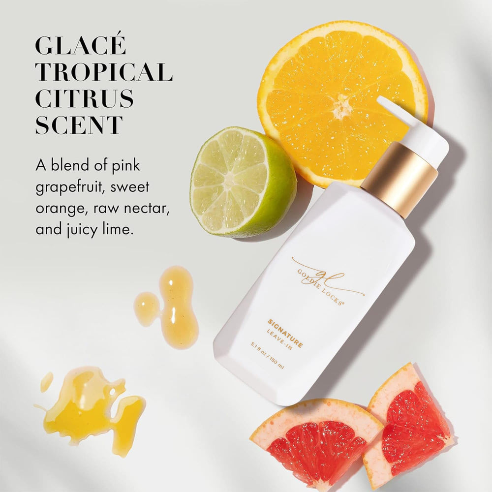 Goldie Locks Signature Leave-In Conditioner vegan-sulfate-free formula is clean.