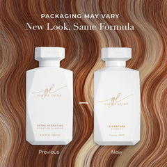 Close-up of Goldie Locks Ultra Hydrating Shampoo label showing sulfate-free formula