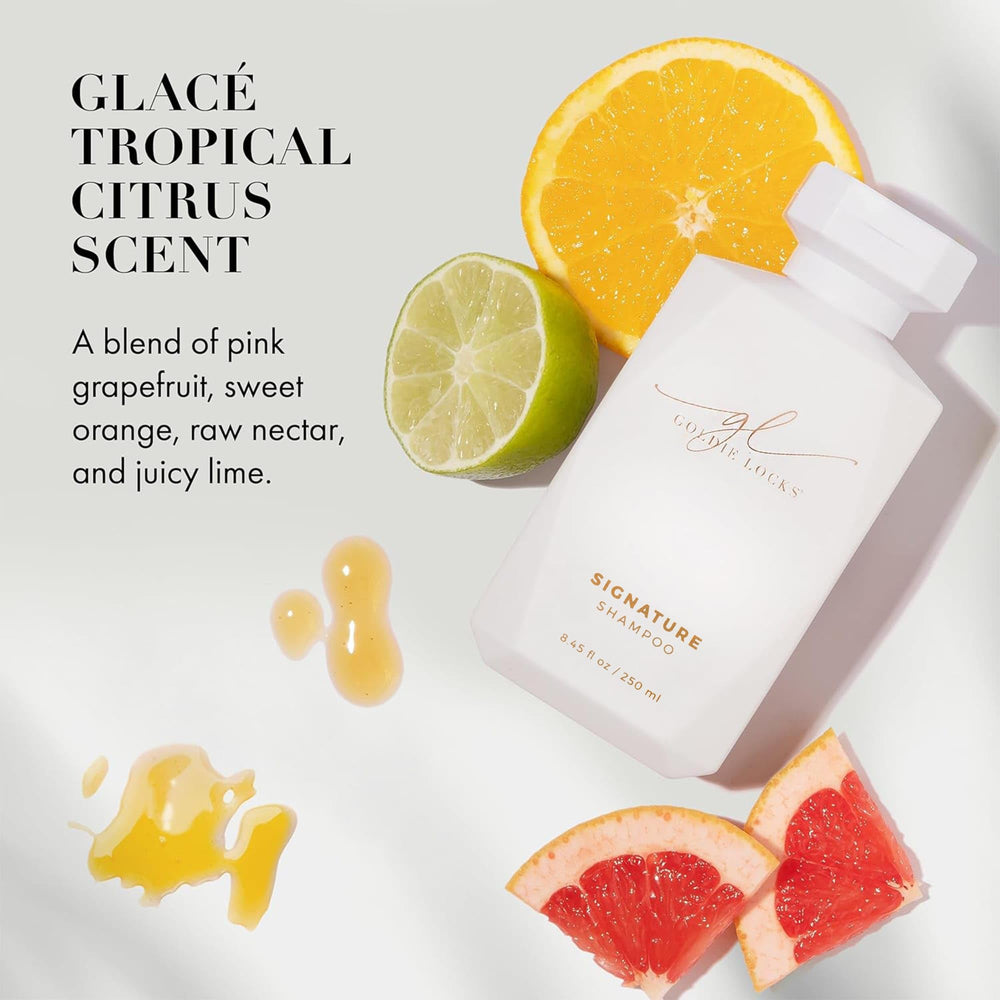 Goldie Locks Ultra Hydrating Shampoo with tropical citrus scent notes