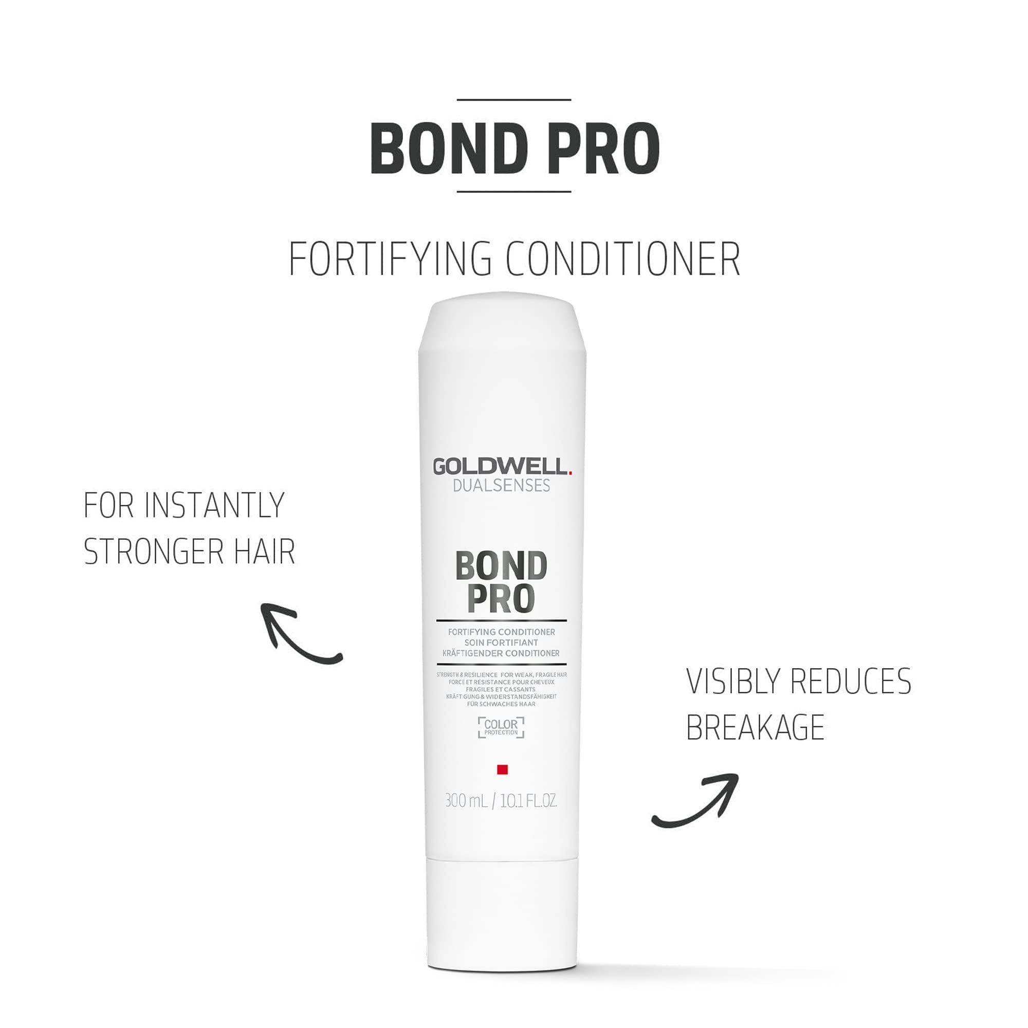 Etiqueta de Goldwell Dualsenses Bond Pro con branding profesional.