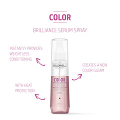 Goldwell Dualsenses Color Brilliance Serum Spray, aplicación en secado, acabado suave