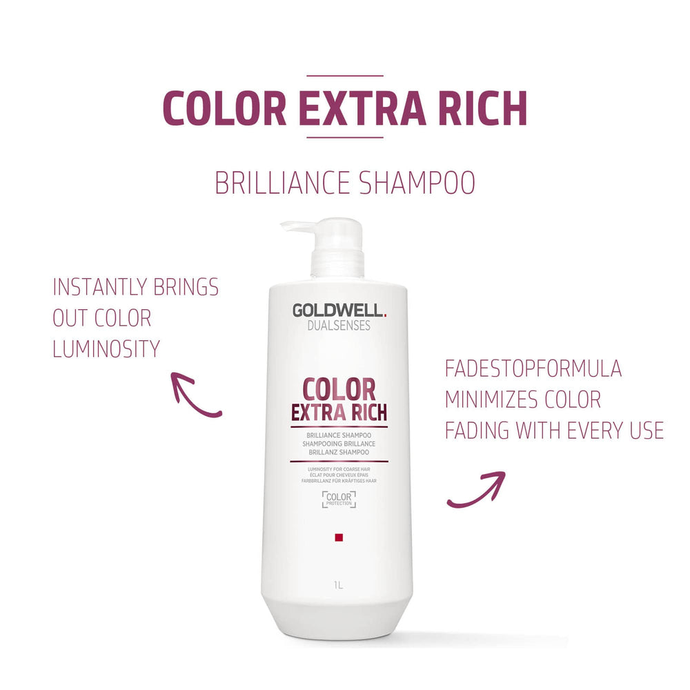 Goldwell Dualsenses Champú deja el cabello sano y con brillo visible