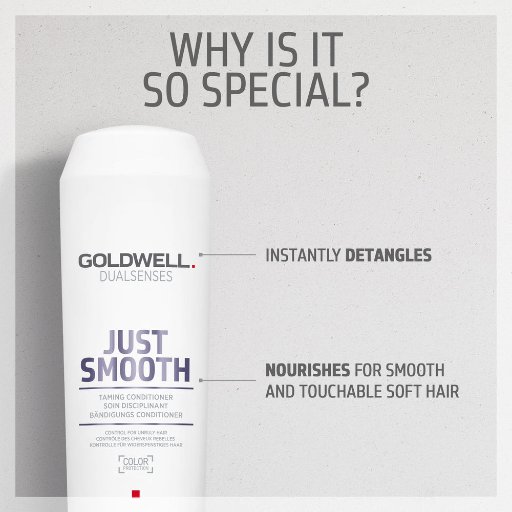 Rutina diaria de cuidado capilar con Goldwell Dualsenses Just Smooth
