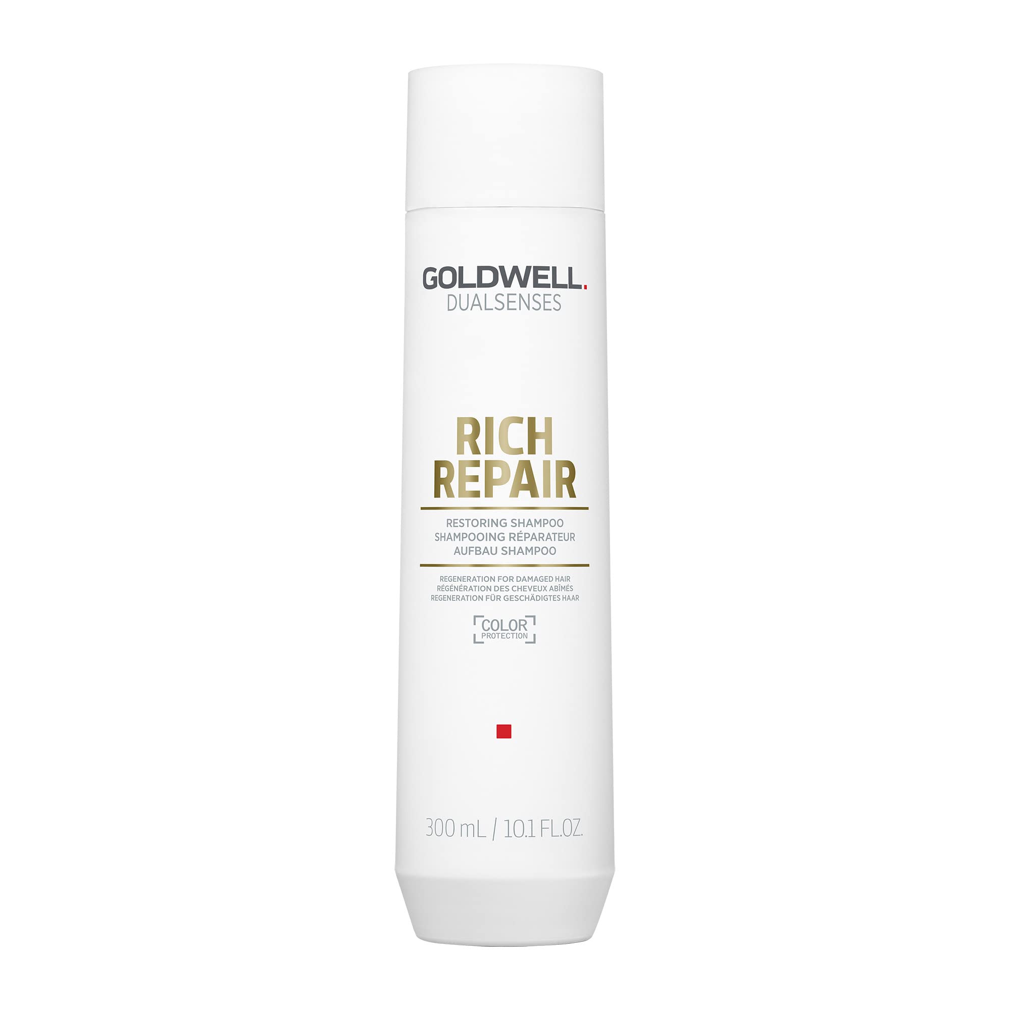 Goldwell DualSenses Rich Repair botella visible, champú restaurador para cabello dañado