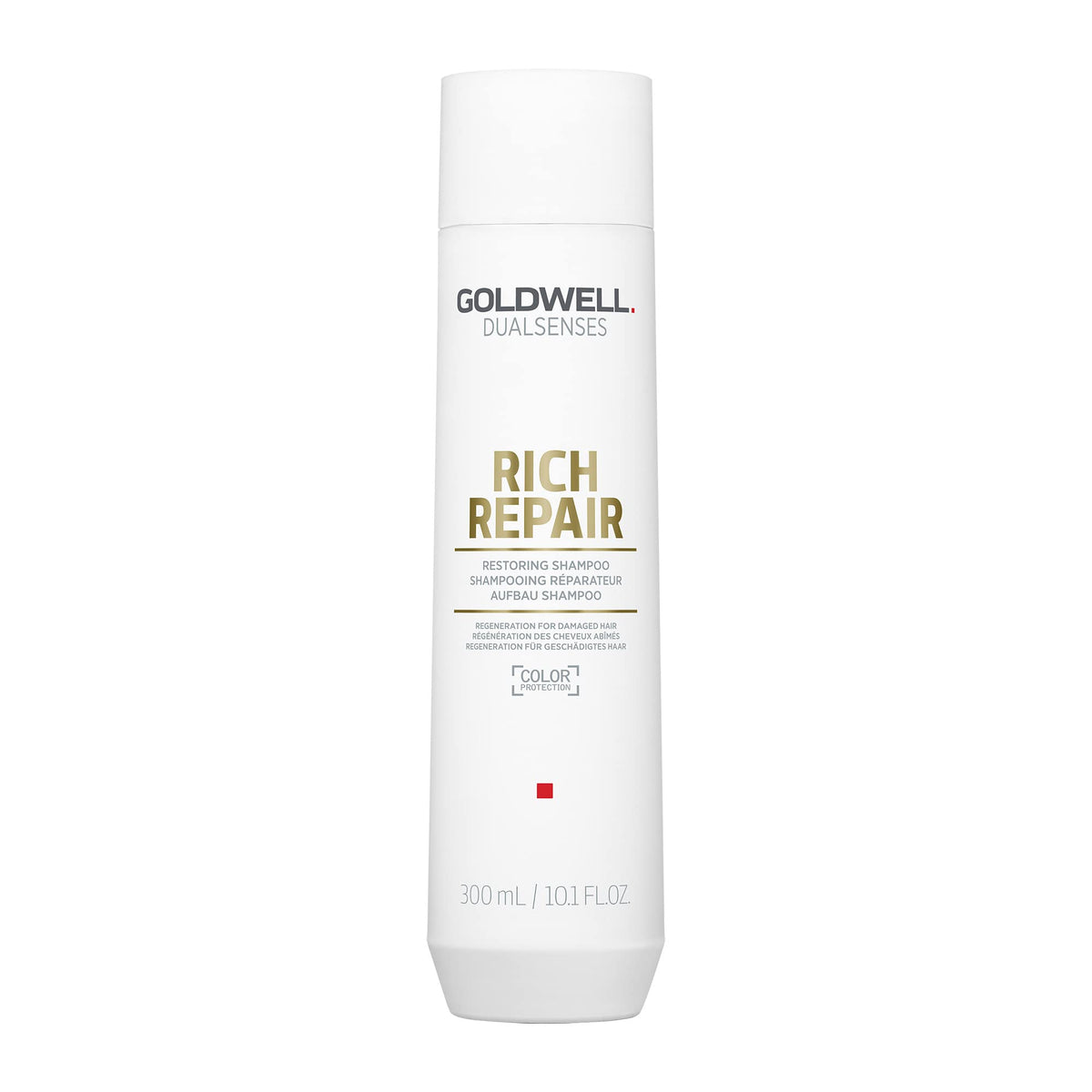 Goldwell DualSenses Rich Repair botella visible, champú restaurador para cabello dañado