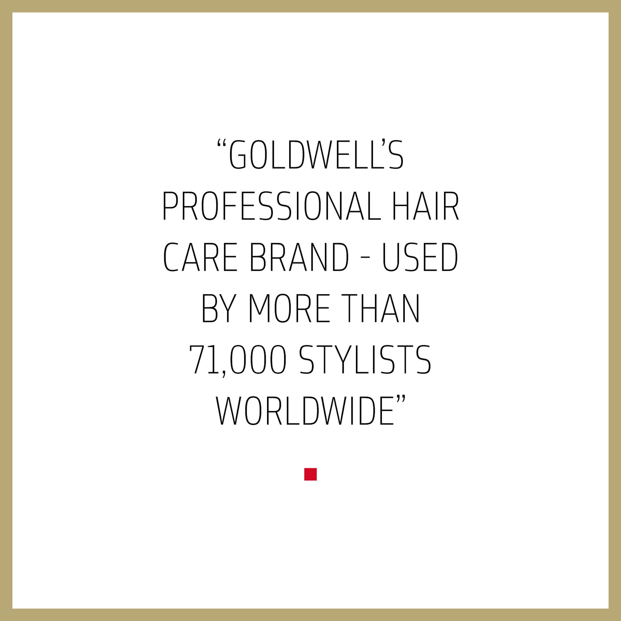 Goldwell DualSenses Rich Repair serum applied to hair for smoothness and elasticity.