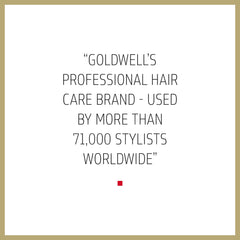 Goldwell DualSenses Rich Repair serum applied to hair for smoothness and elasticity.
