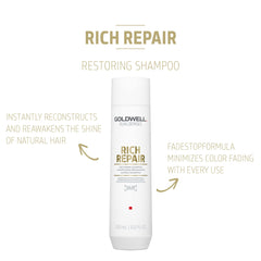Goldwell DualSenses Rich Repair textura cremosa destacada para reparación capilar