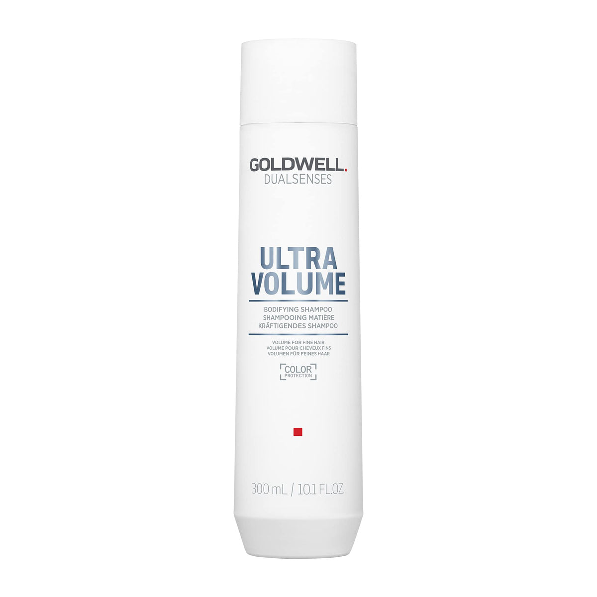 Goldwell Dualsenses Champú Ultra Volume: botella visible que aporta cuerpo y brillo