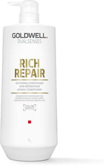 Goldwell Rich Repair conditioner bottle, 1L size, for daily nourishment and conditioning