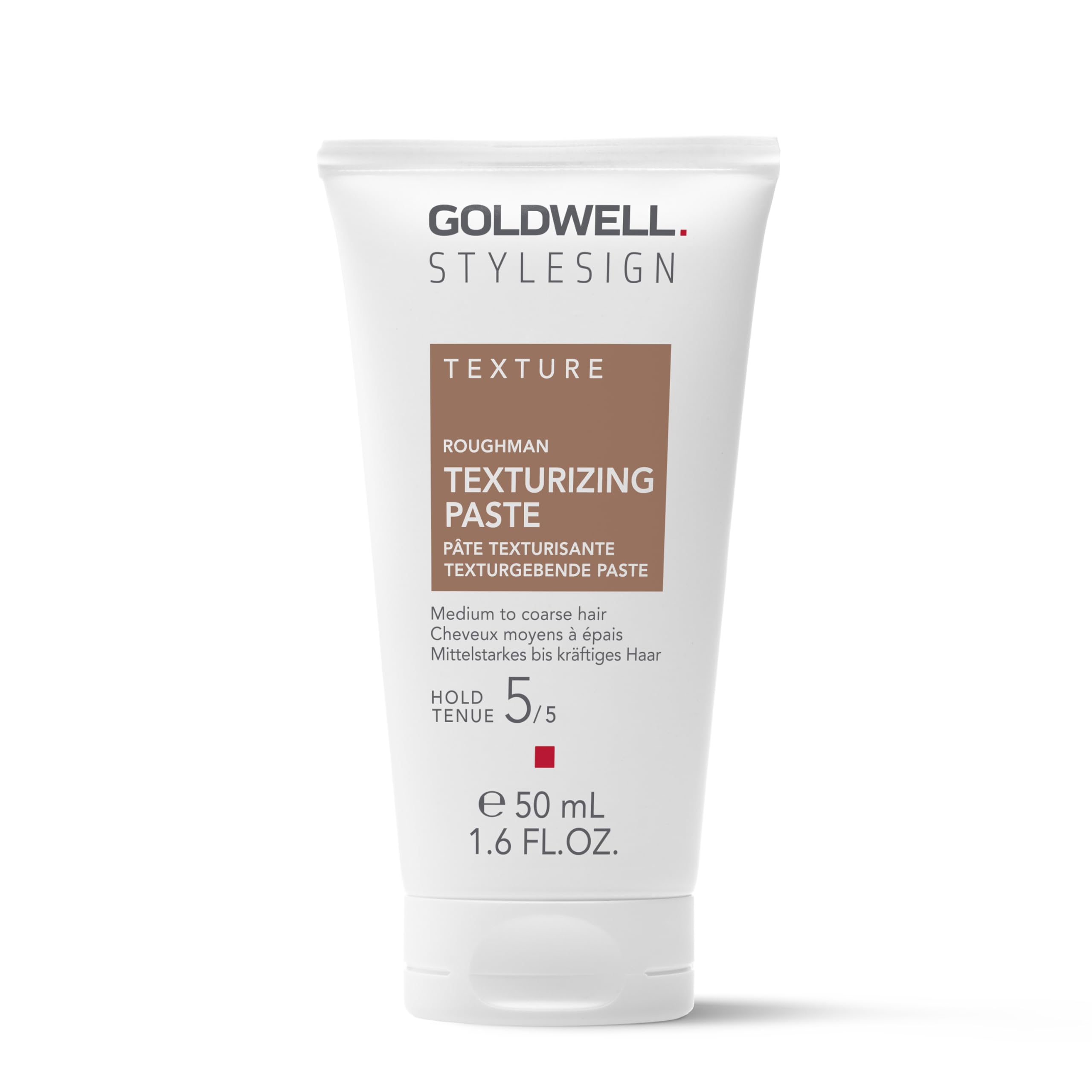 Goldwell Roughman: pasta texturizante para acabado mate y fijación duradera.