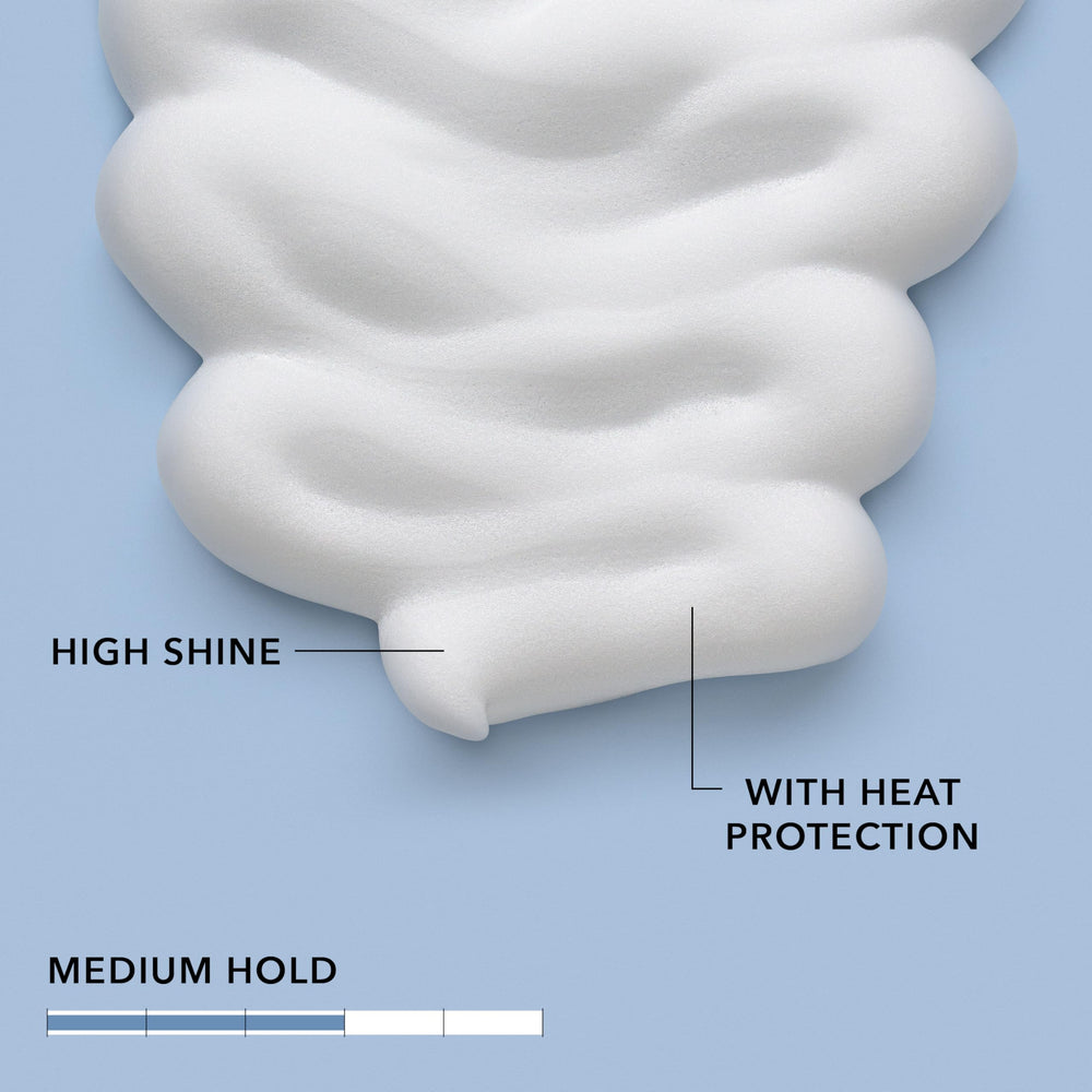 Goldwell StyleSign Bodifying Brilliance Mousse on fine hair creates lift and shine.