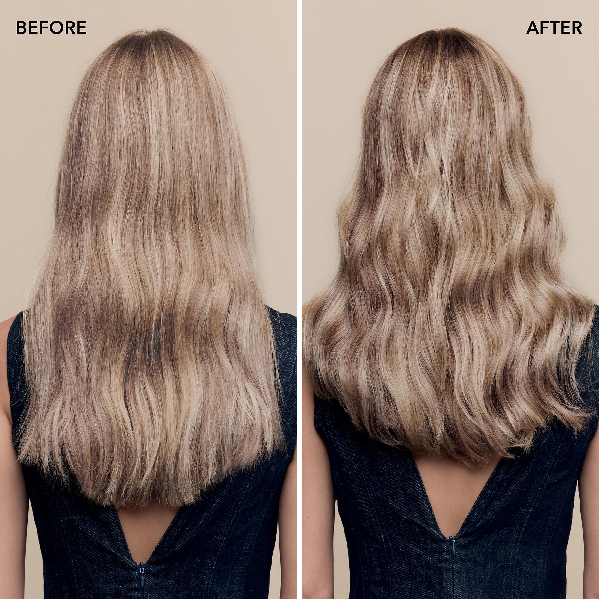 Goldwell StyleSign Dry Texture Spray at roots for refreshed lift and oil absorption.