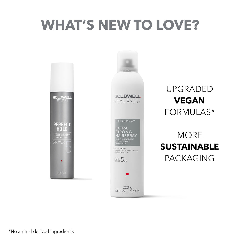 Goldwell StyleSign Extra Strong Hairspray editorial-style hold for bold looks.