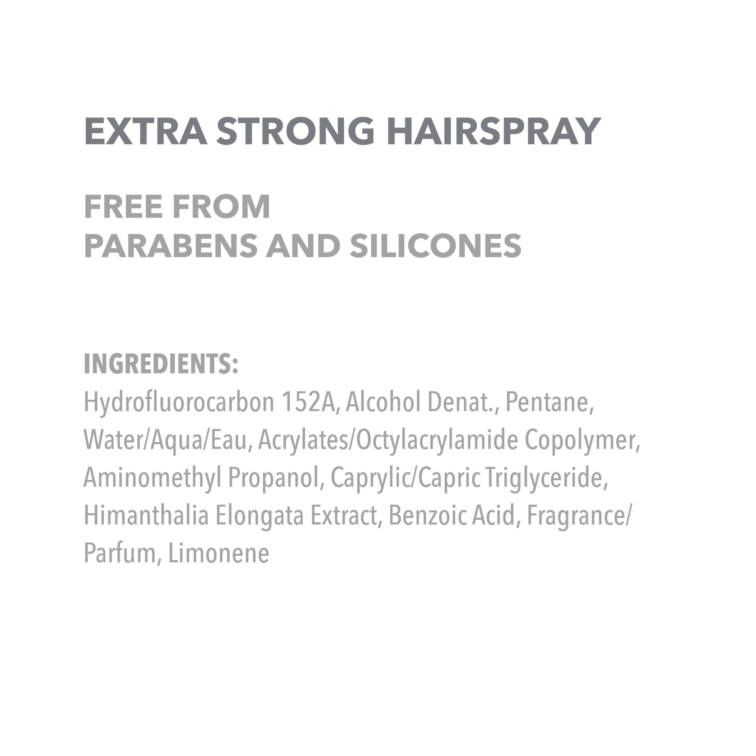 Goldwell StyleSign Extra Strong Hairspray high shine enhances reflective textures.