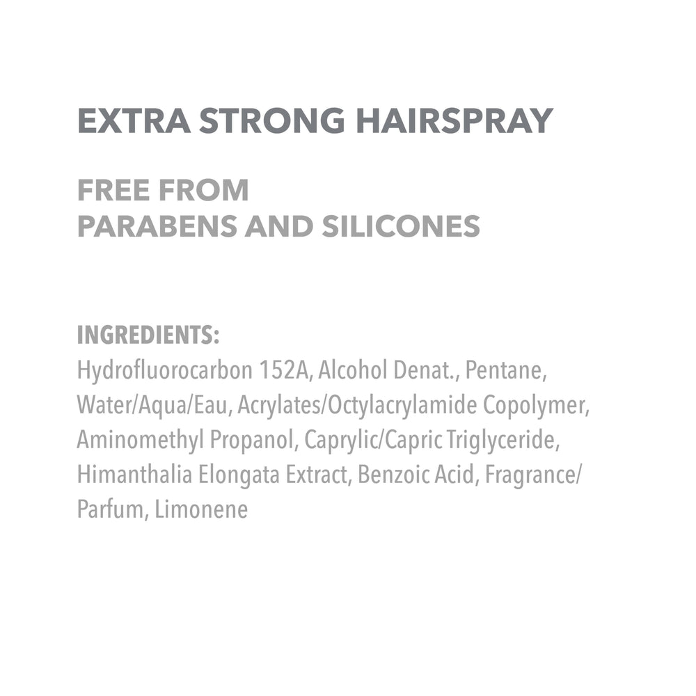 Goldwell StyleSign Extra Strong Hairspray high shine enhances reflective textures.