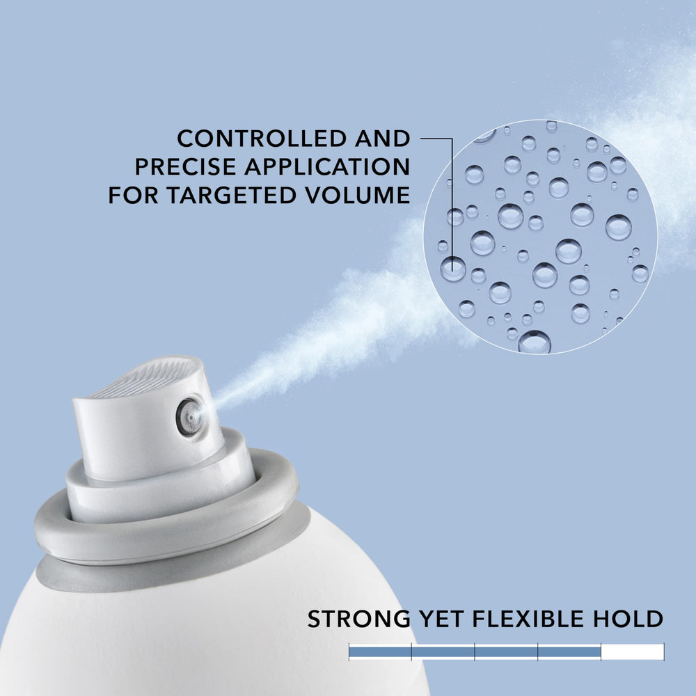 Goldwell StyleSign Root Boost Spray close-up highlights strong hold without shine
