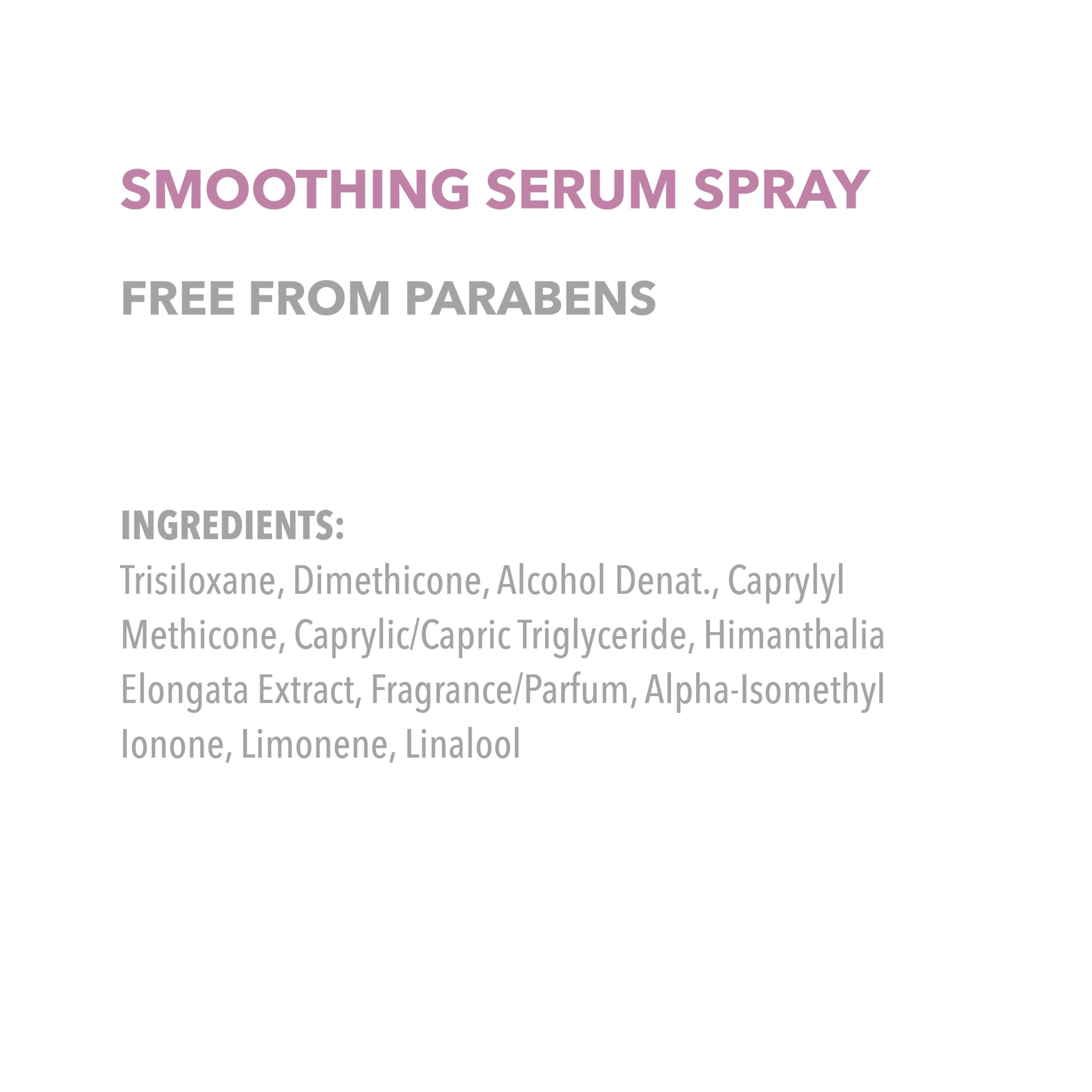 Goldwell StyleSign Smoothing Serum Spray adds brilliant shine for a salon-like finish.