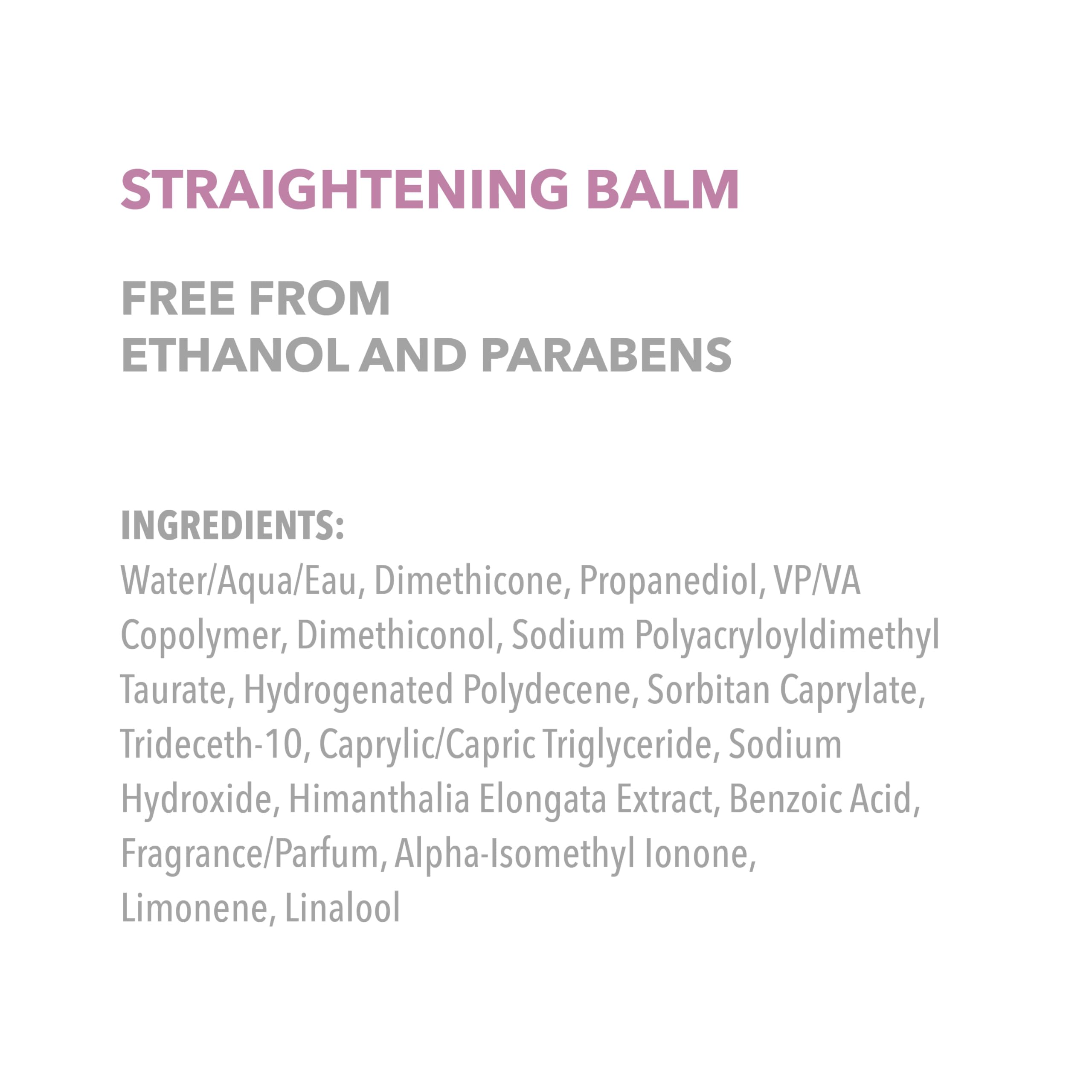 Goldwell StyleSign Straightening Balm helps control frizz for a sleek look.