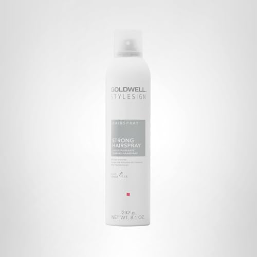 Goldwell StyleSign Strong Hairspray quick-drying application for finishing.
