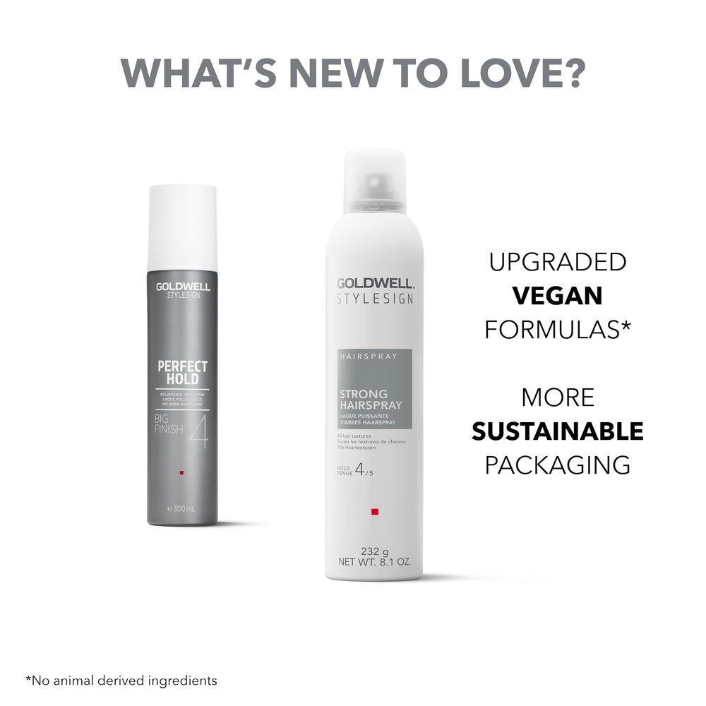 Goldwell StyleSign Strong Hairspray color-safe option for color-treated hair.