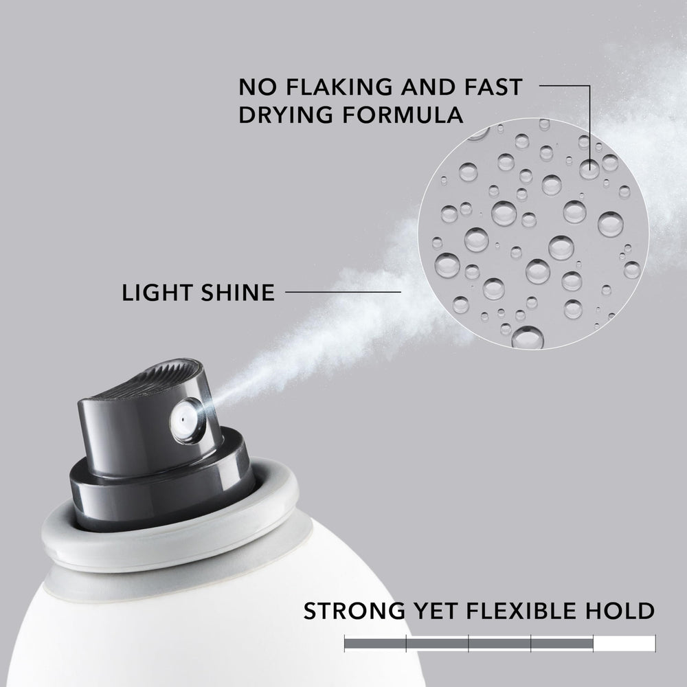 Goldwell StyleSign Strong Hairspray label highlights color-safe vegan formula.