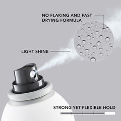 Goldwell StyleSign Strong Hairspray label highlights color-safe vegan formula.