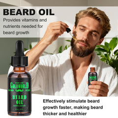 GoldWorld beard balm jar for deep conditioning and shine