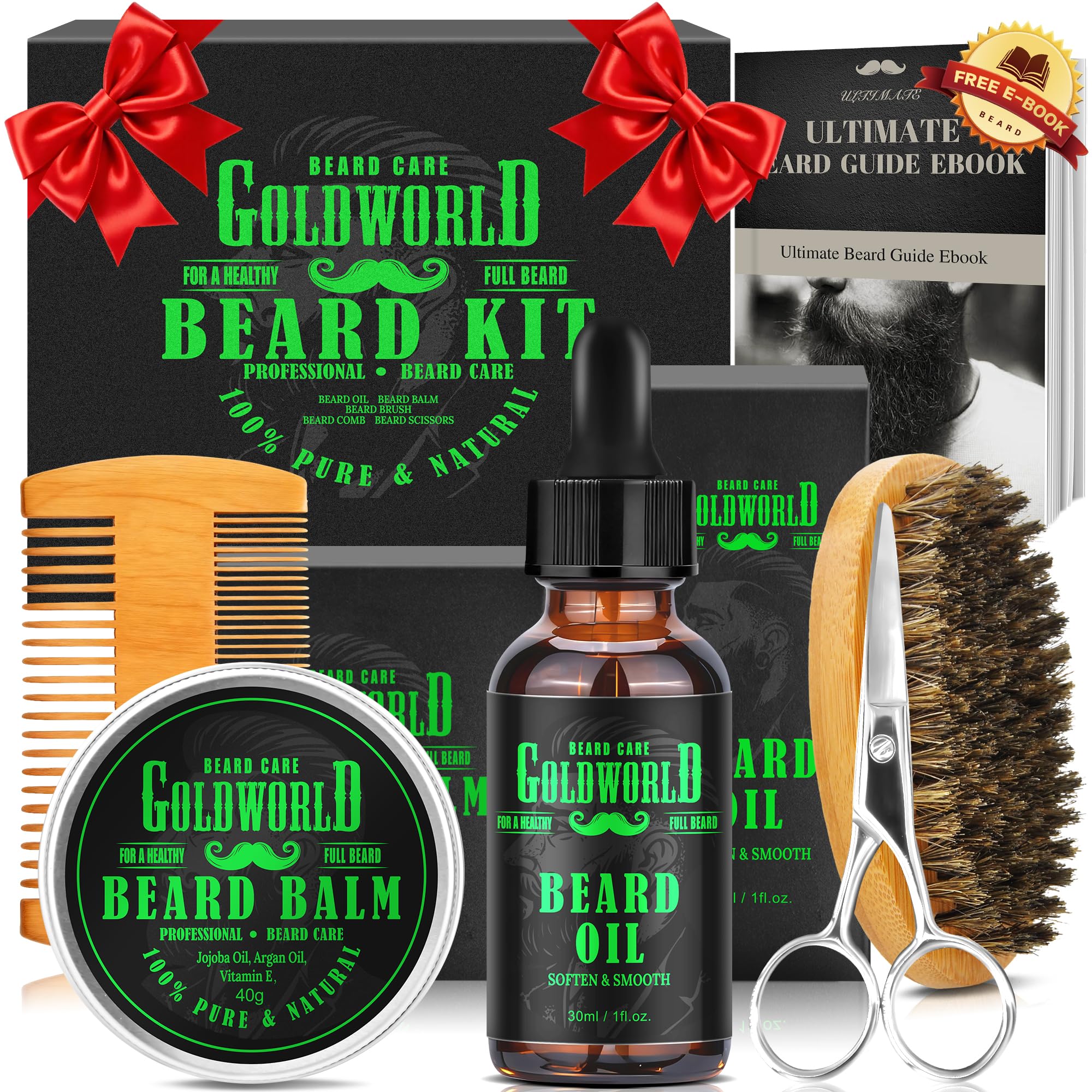 GoldWorld beard oil bottle for nightly nourishment