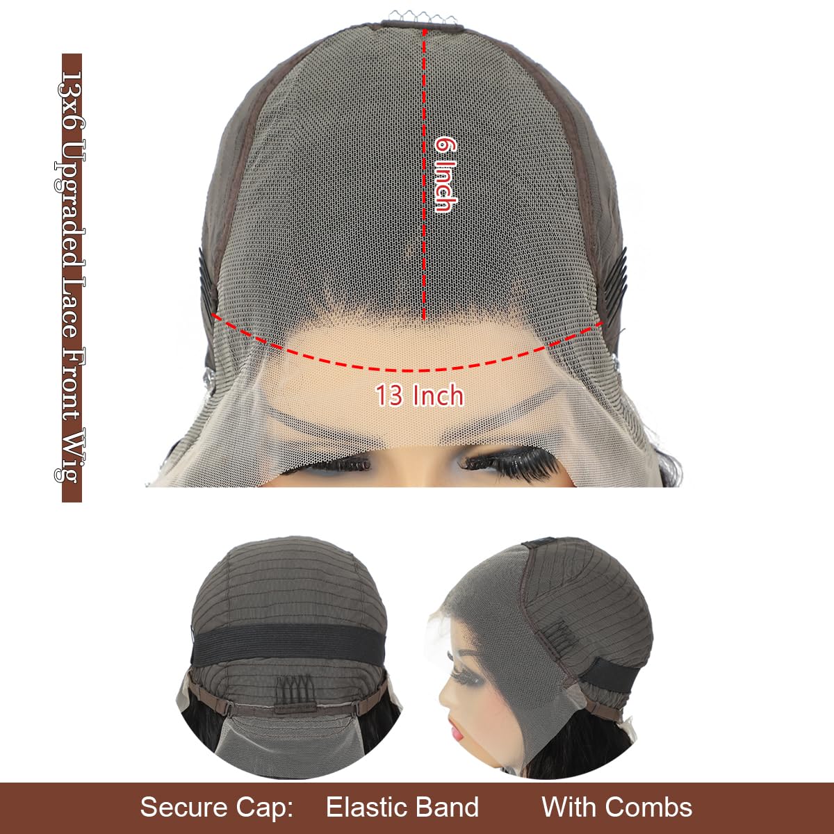GOLFMAX chocolate brown body wave texture offers elegant, versatile styling