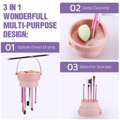 GOLIKEE 3-in-1 design keeps brushes organized during storage