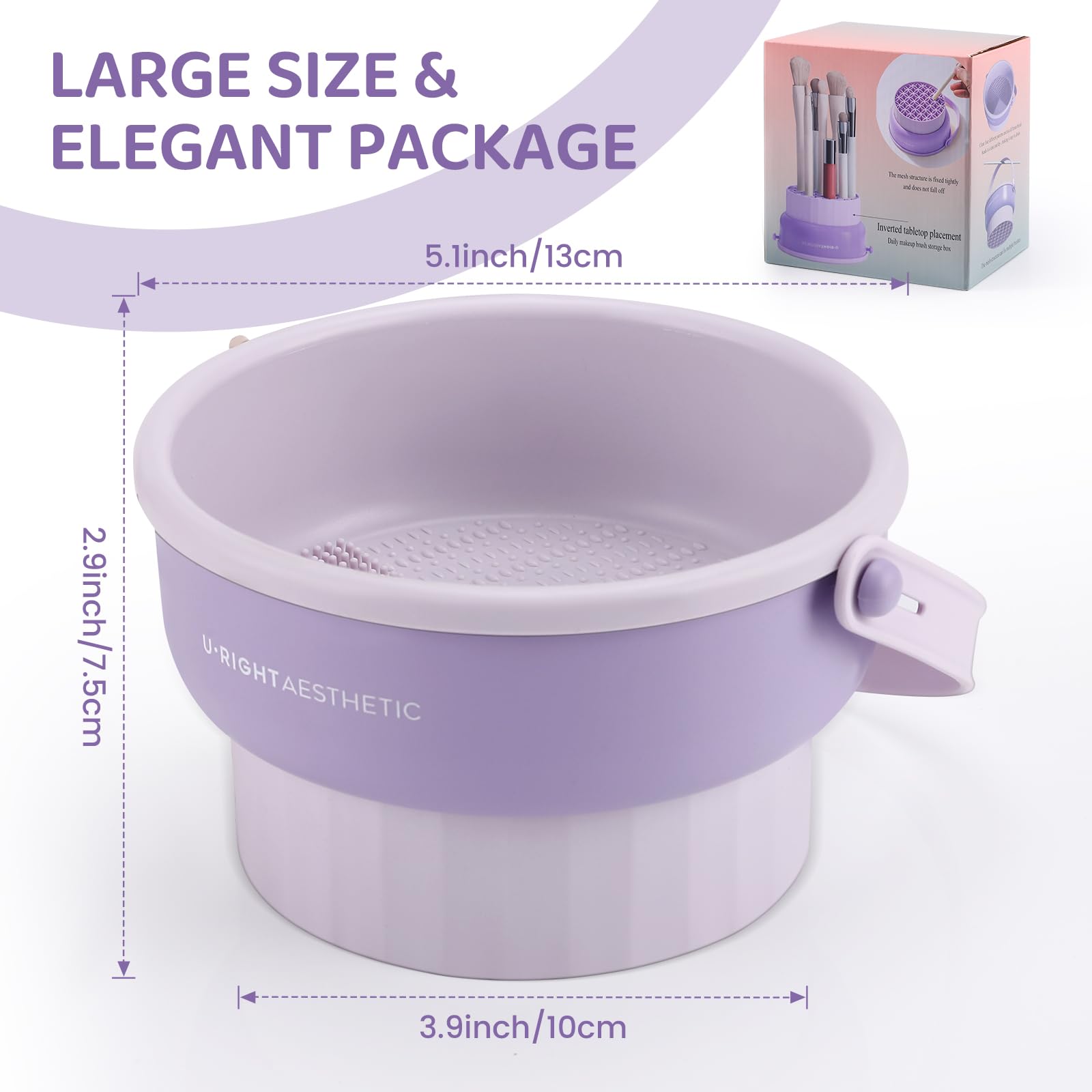 GOLIKEE compact cleaner bowl fits small spaces on vanity