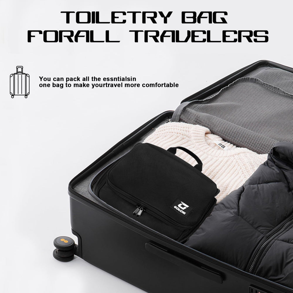 Goloni full-size products fit easily in spacious compartments.