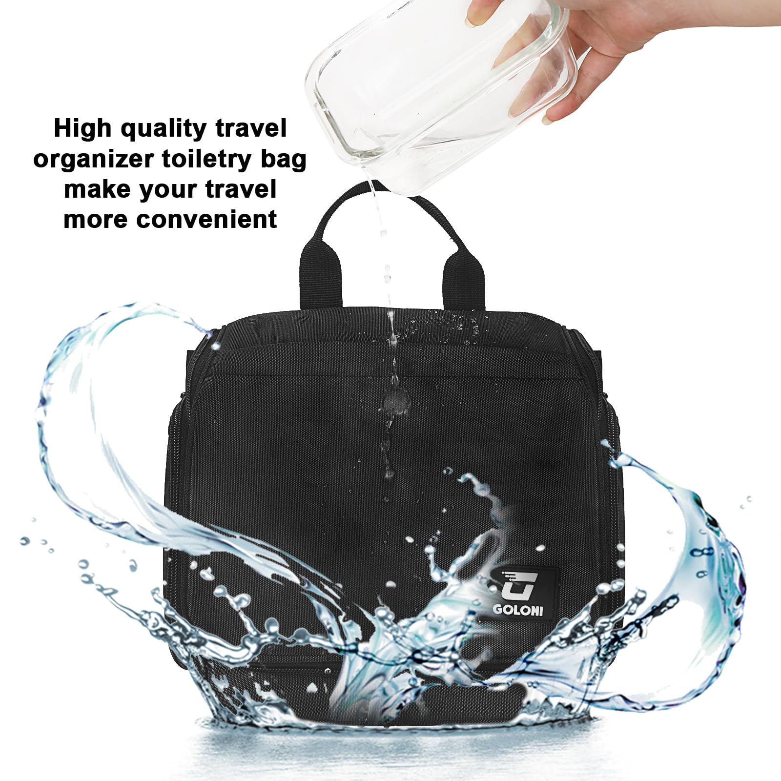 Goloni XXL hook secures bag on doors for compact spaces.