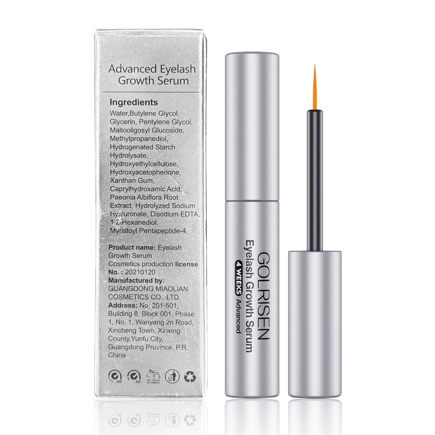 GOLRISEN serum para pestañas: sin necesidad de extensiones