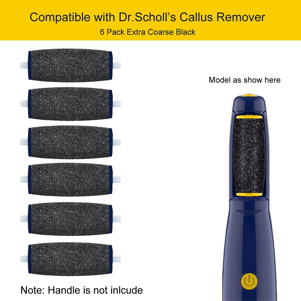GOMINYUF snap-on installation demonstrates quick, tool-free fitting to Dr. Scholl's foot file