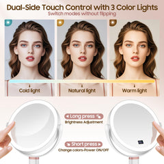 GOMIPURU digital display helps track brightness and battery status during use