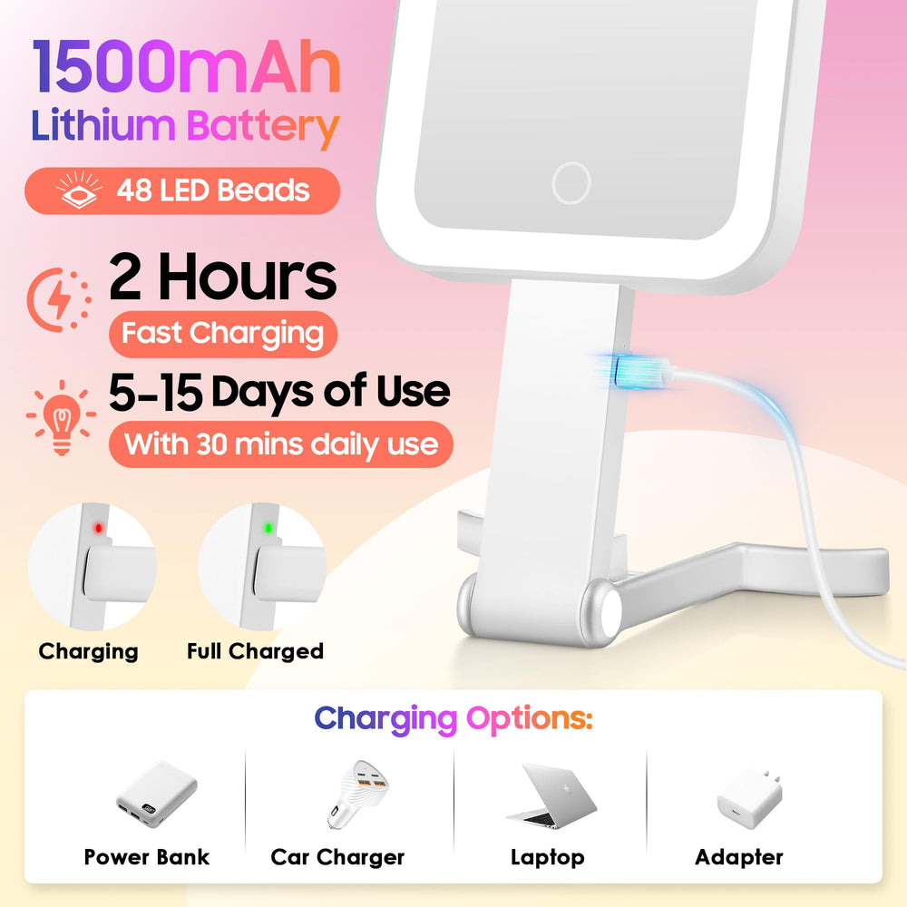 GOMIPURU built-in 1500mAh battery lasts days between charges.
