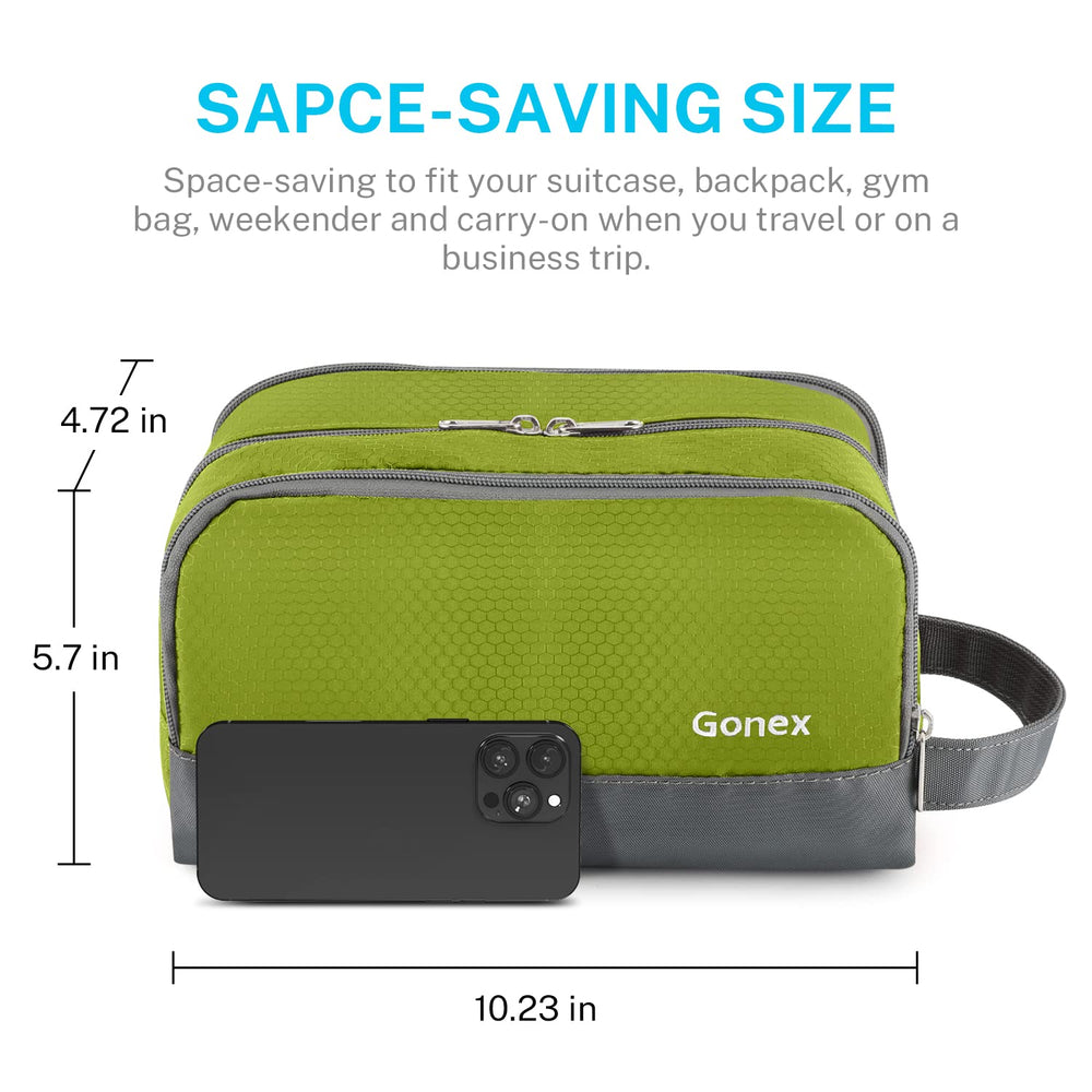 Gonex travel toiletry bag nylon side handle for simple portability