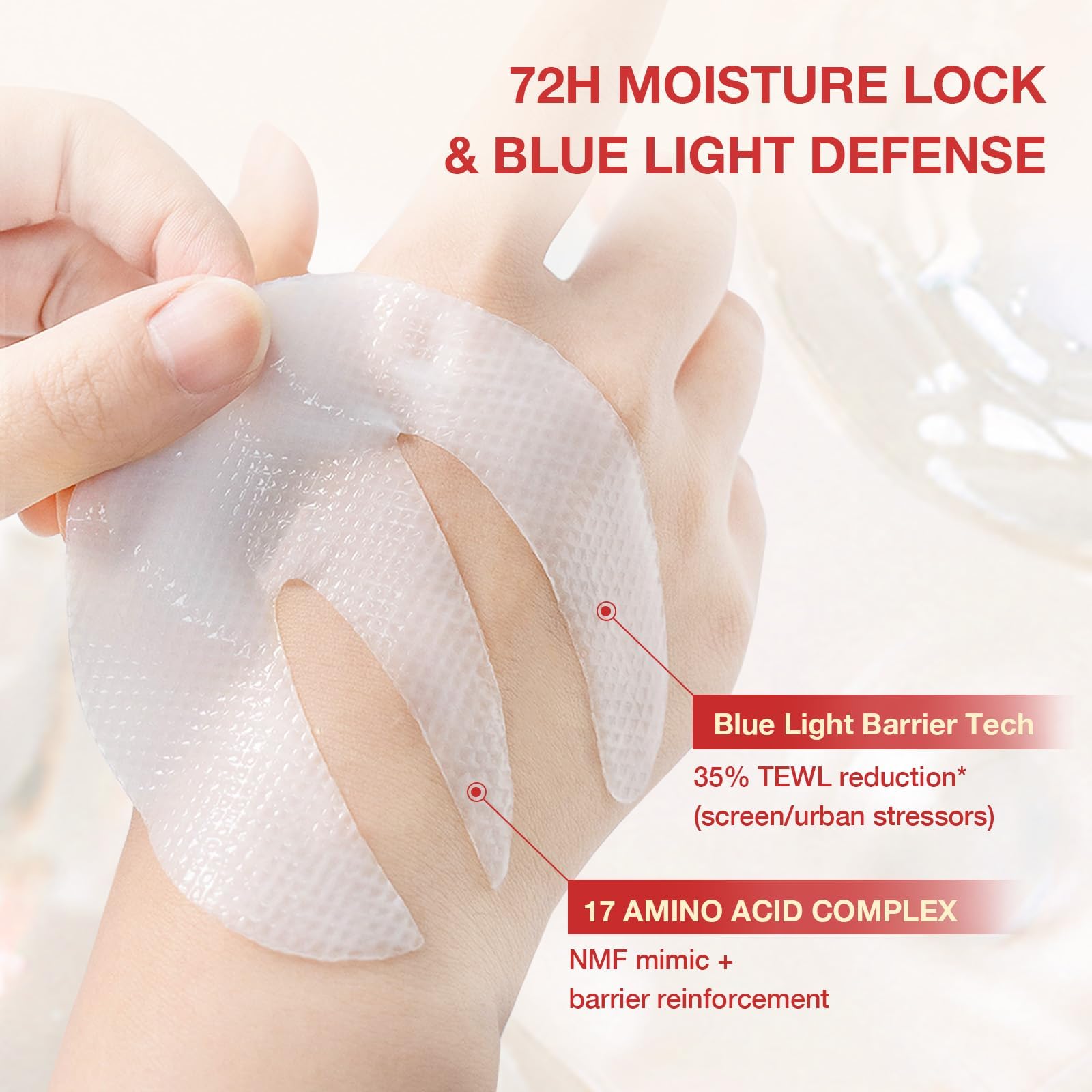 GONIM travel-friendly eye patches ideal for on-the-go skincare.
