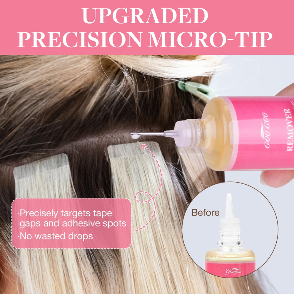 Skin-friendly formula protects scalp during extension removal