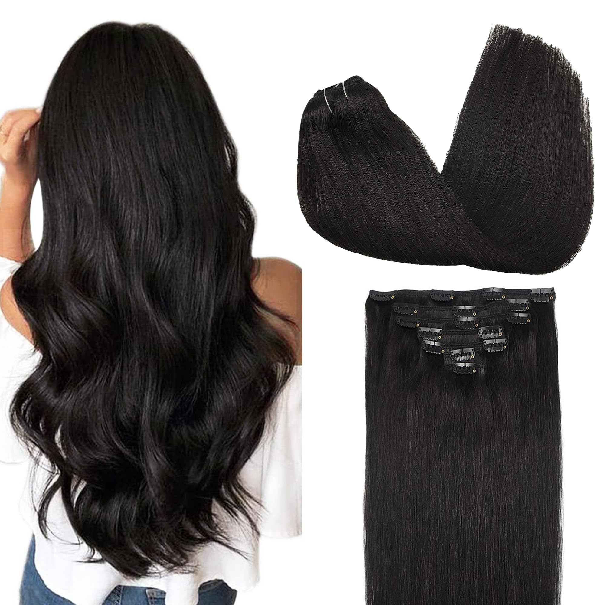 GOO GOO Clip-in Extensions in main view for seamless daily wear