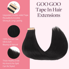 GOO GOO skin-weft invisible seamless integration at hairline close-up